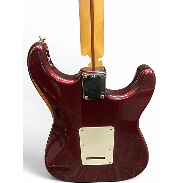 Used Fender Standard Stratocaster Left Handed Midnight Wine Electric Guitar