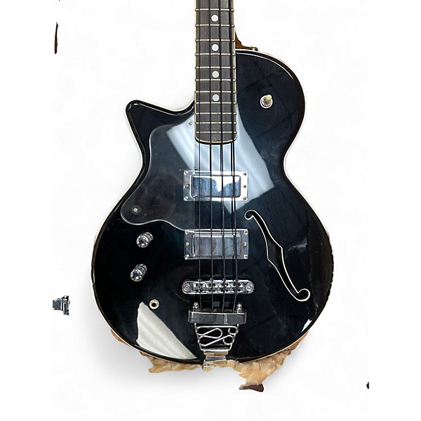 Used DiPinto Belvedere Deluxe Bass Black and White Electric Bass Guitar