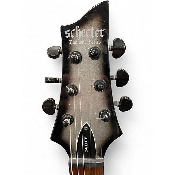 Used Schecter Guitar Research C6 ELITE Silverburst Solid Body Electric Guitar