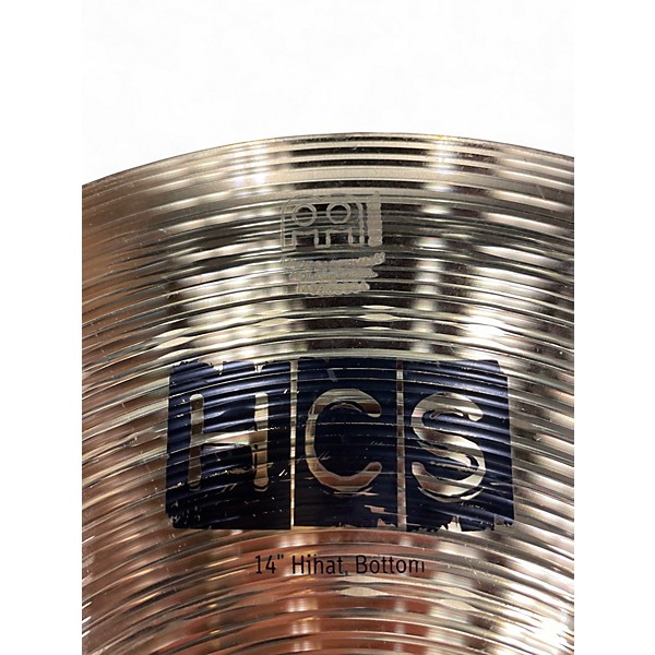 Used MEINL 14in HCS Hi Hat Pair Cymbal