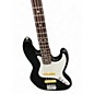 Vintage 1995 Fender Jazz Bass Black and White Electric Bass Guitar