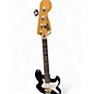 Vintage 1995 Fender Jazz Bass Black and White Electric Bass Guitar
