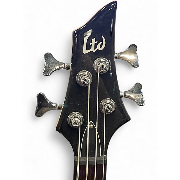 Used ESP LTD F104 Black Electric Bass Guitar