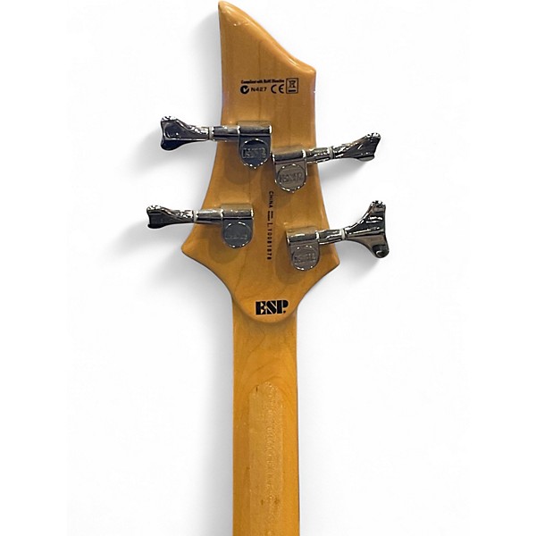 Used ESP LTD F104 Black Electric Bass Guitar