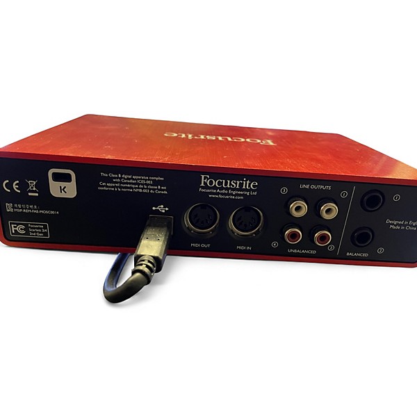Used Focusrite Scarlett 2i4 Audio Interface