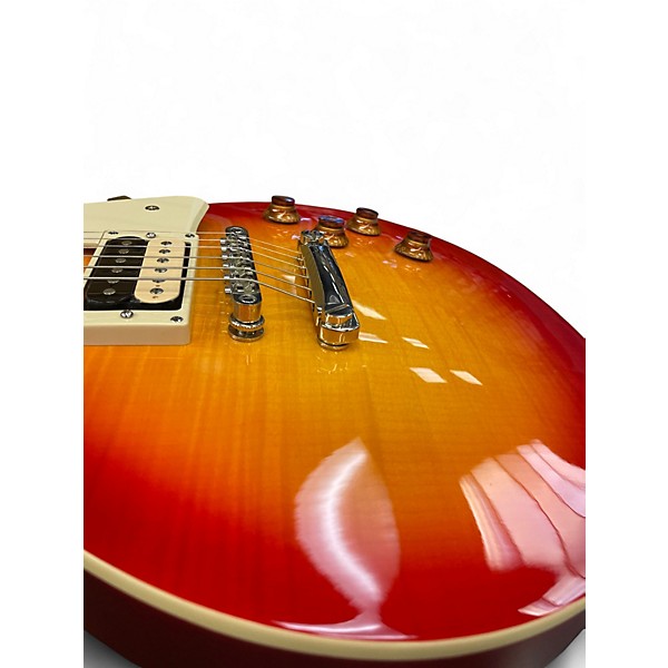 Used 2018 Epiphone Les Paul Traditional PRO III Plus Cherry Sunburst Solid Body Electric Guitar