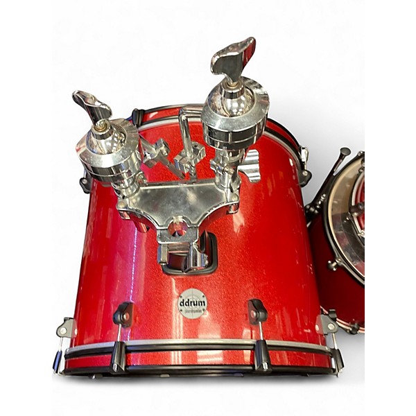 Used ddrum 5 Piece Journeyman Player RED SPARKLE Drum Kit