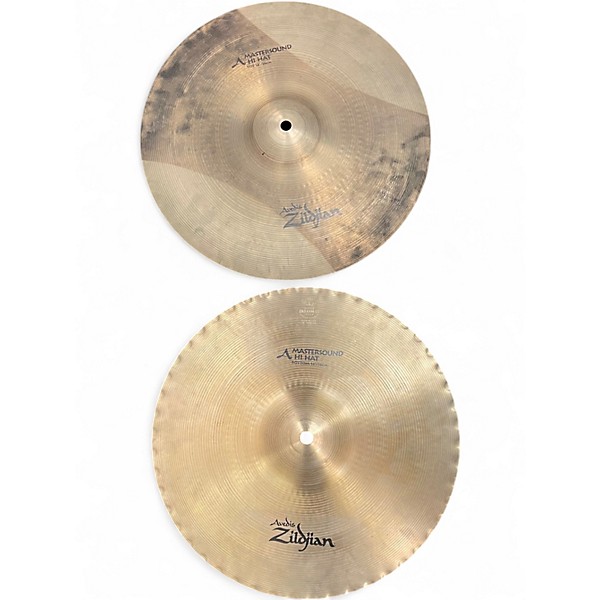 Used Zildjian 14in A SERIES MASTERSOUND HI HAT PAIR Cymbal