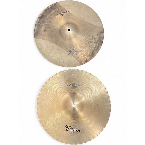 Used Zildjian 14in A SERIES MASTERSOUND HI HAT PAIR Cymbal