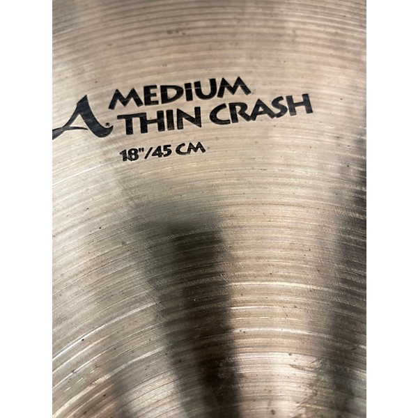 Used Zildjian 18in A Series Medium Thin Crash Cymbal