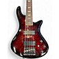 Used Schecter Guitar Research Stiletto Extreme 5 String Fretless Black Cherry Electric Bass Guitar