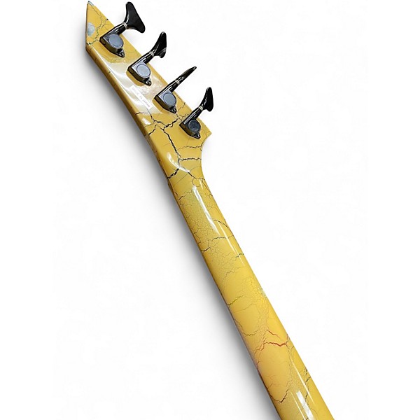 Vintage 1980s ESP M SERIES WHITE CRACKLE Electric Bass Guitar