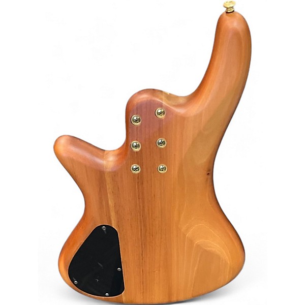 Used Schecter Guitar Research Stiletto Custom 4 String Natural Electric Bass Guitar
