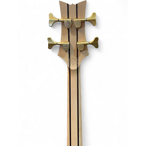 Used Schecter Guitar Research Stiletto Custom 4 String Natural Electric Bass Guitar