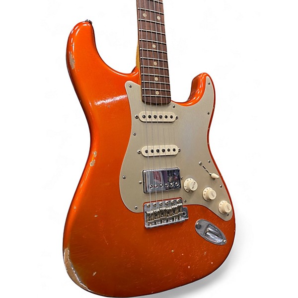 Used Fender CUSTOM SHOP 1962 REISSUE RELIC HSS Metallic Orange Solid Body Electric Guitar