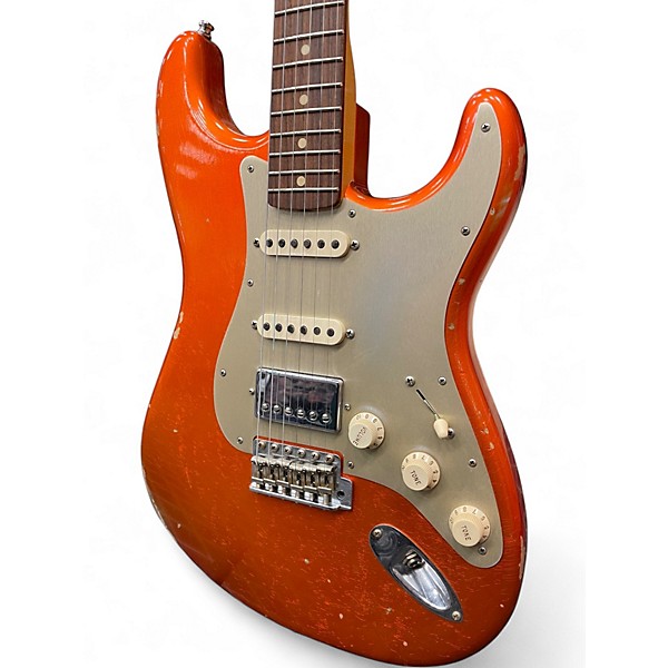Used Fender CUSTOM SHOP 1962 REISSUE RELIC HSS Metallic Orange Solid Body Electric Guitar