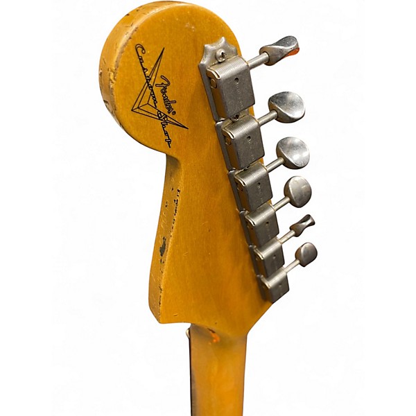 Used Fender CUSTOM SHOP 1962 REISSUE RELIC HSS Metallic Orange Solid Body Electric Guitar