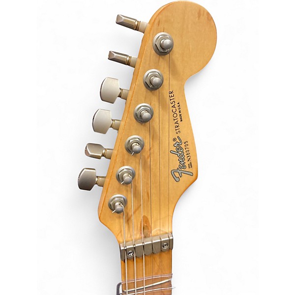 Used Fender American Deluxe Stratocaster Plus Blue Pearl Dust Solid Body Electric Guitar