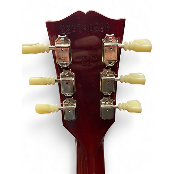 Used Gibson ES335 Figured left handed Cherry Hollow Body Electric Guitar