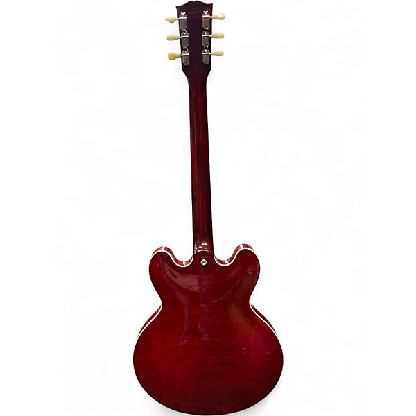 Used Gibson ES335 Figured left handed Cherry Hollow Body Electric Guitar