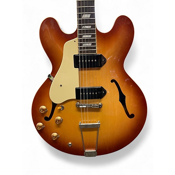 Used Epiphone USA Casino Left Handed Royal Tan Hollow Body Electric Guitar