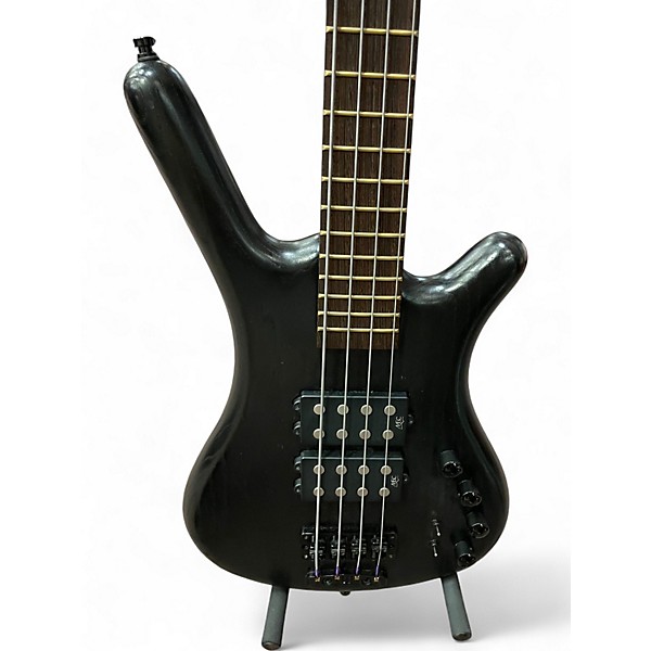 Used 2014 Warwick German PRO Corvette $$ 4-String Satin Black Electric Bass Guitar