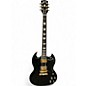 Used Gibson SG Modern Black and Gold Solid Body Electric Guitar thumbnail