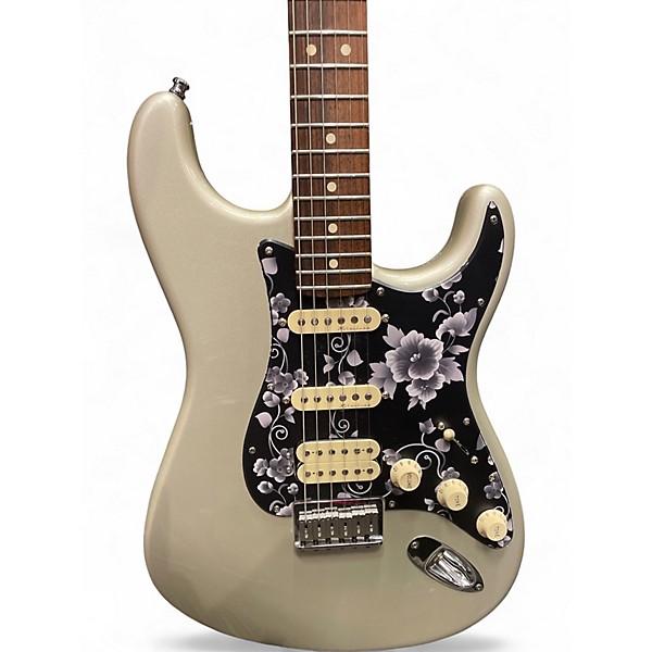 Used 2000s Fender American Standard Stratocaster Inca Silver Solid Body Electric Guitar