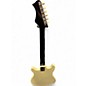 Used Harmony 02815 DOUBLE SINGLE COIL Pearl White Solid Body Electric Guitar