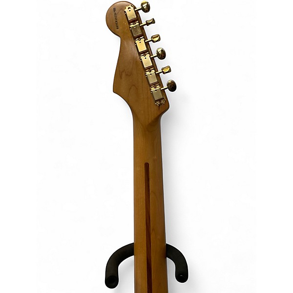 Used Fender Deluxe Players Stratocaster Sapphire Blue Trans Solid Body Electric Guitar