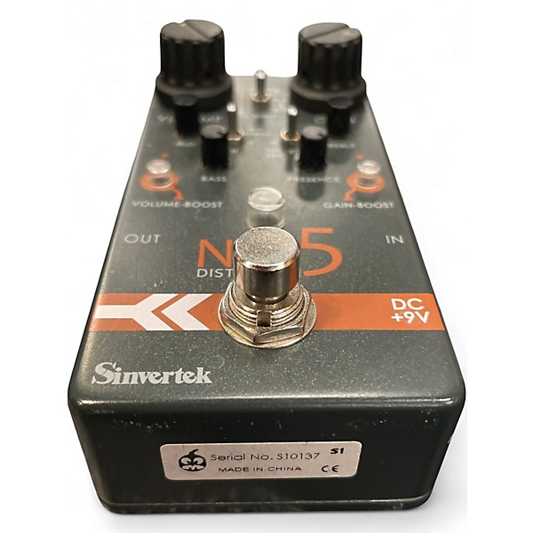 Used Sinvertek No. 5 Distortion Effect Pedal