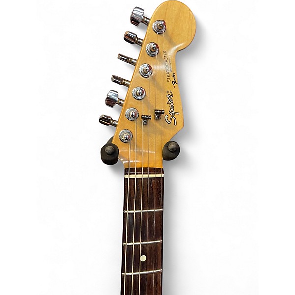 Used Squier stratocaster Black Solid Body Electric Guitar