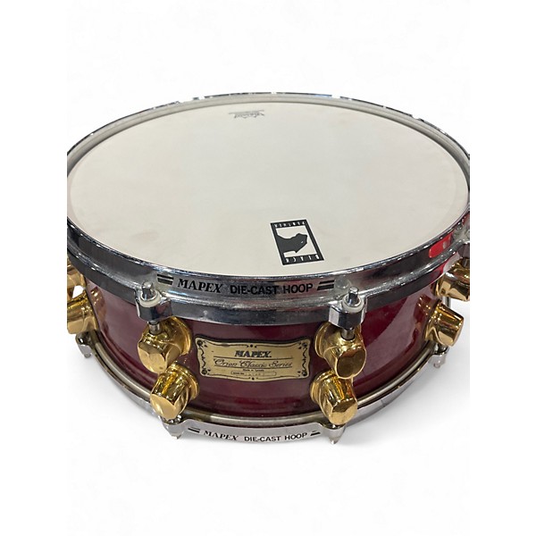 Used Mapex 14in orion classic series snare red Drum