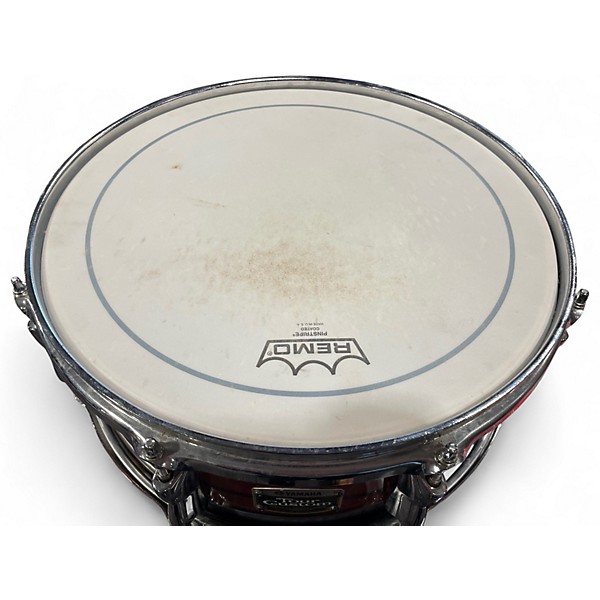 Used Yamaha 14in Tour Custom snare black and red Drum