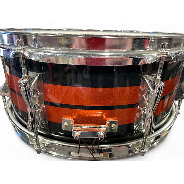 Used Yamaha 14in Tour Custom snare black and red Drum