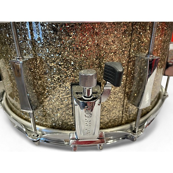 Used Pork Pie 13in walnut maple ash snare ginger glass glitter Drum