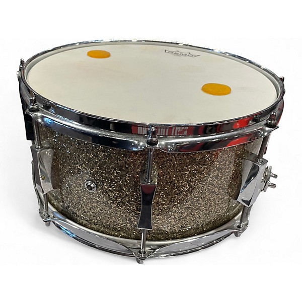 Used Pork Pie 13in walnut maple ash snare ginger glass glitter Drum