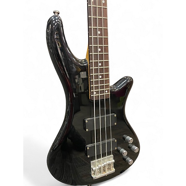 Used Schecter Guitar Research DELUXE 4 STRING Black Electric Bass Guitar
