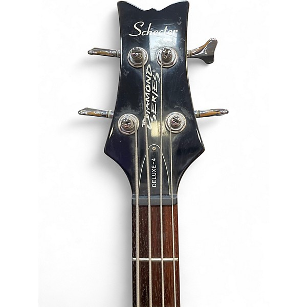 Used Schecter Guitar Research DELUXE 4 STRING Black Electric Bass Guitar