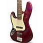 Used Fender Standard Jazz Bass Left Handed Wine Red Electric Bass Guitar