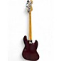 Used Fender Standard Jazz Bass Left Handed Wine Red Electric Bass Guitar