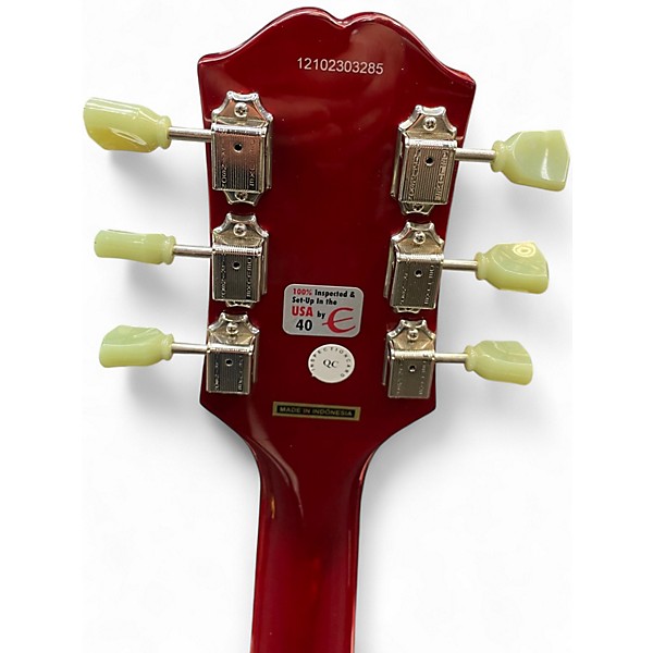 Used Epiphone 50th Anniversary 1962 Reissue Crestwood Custom Cherry Solid Body Electric Guitar