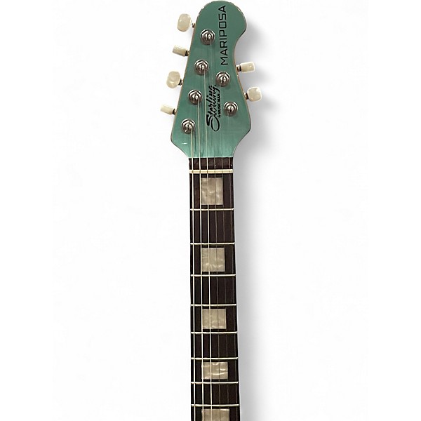 Used Sterling by Music Man Mariposa Green Solid Body Electric Guitar
