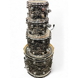 Used DW 4 Piece Collector's Series Black Oyster Glass Drum Kit