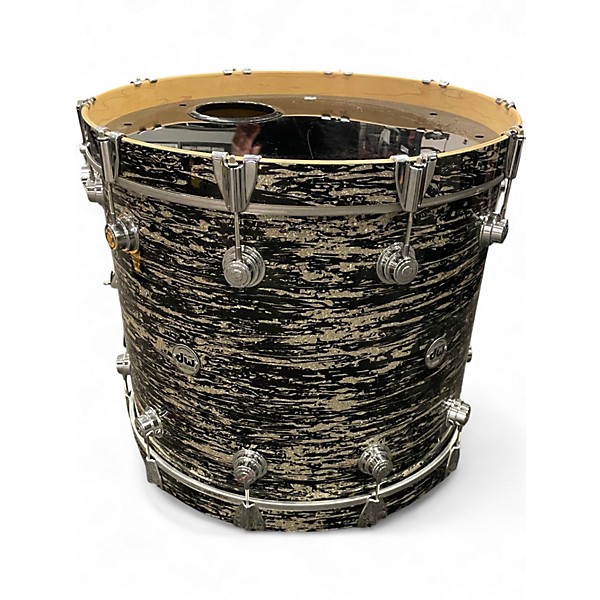 Used DW 4 Piece Collector's Series Black Oyster Glass Drum Kit