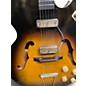 Vintage 1960s Harmony Rocket  2 Tone Sunburst Hollow Body Electric Guitar