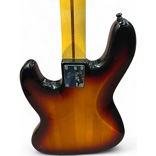 Used Squier Jazz Bass Standard Sunburst Electric Bass Guitar