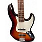 Used Squier Jazz Bass Standard Sunburst Electric Bass Guitar