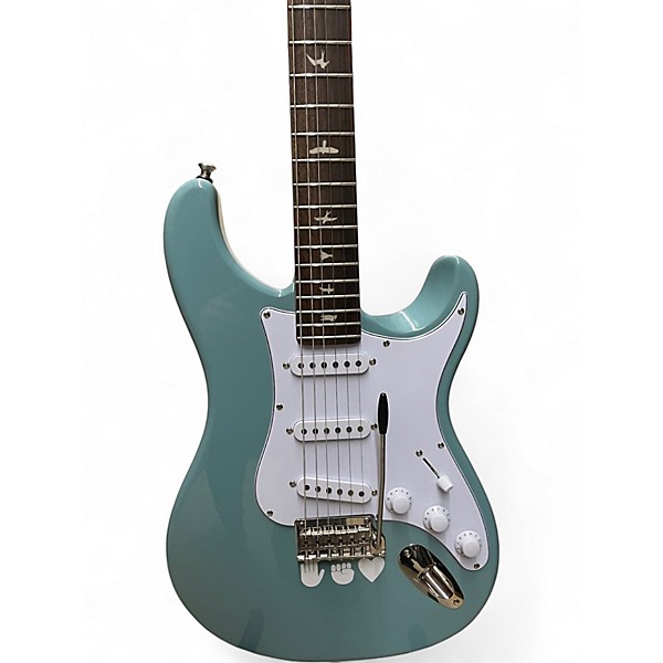 Used PRS SE Silver Sky STONE BLUE Solid Body Electric Guitar