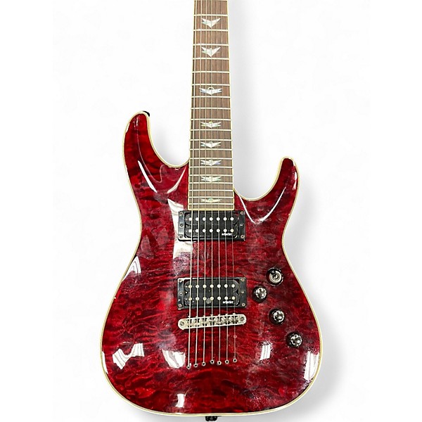 Used Schecter Guitar Research OMEN EXTREME 7 RED Solid Body Electric Guitar